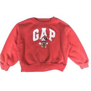 Gap X Disney Kids Sz S oversize relaxed Minnie Mouse logo sweatshirt